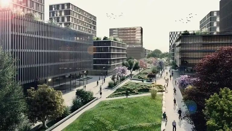 Futuristic image of the also called Silicon Valley of Buenos Aires Futuristic image of the also called Silicon Valley of Buenos Aires